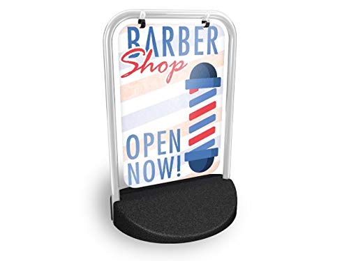 Barber Shop Open Now Eco Swinger Pavement Sign MEGA Listing Outdoor Street Advertising Display… — image 1
