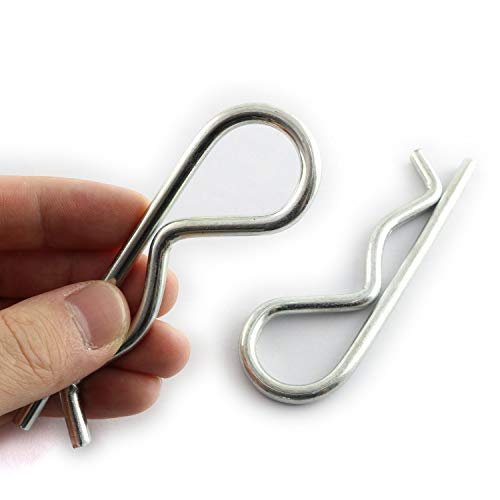 Lq Industrial 2 Pcs Stainless Steel R Clips Spring Retaining Wire Hair Pins Lynch Cotter M5X100 #TOP2