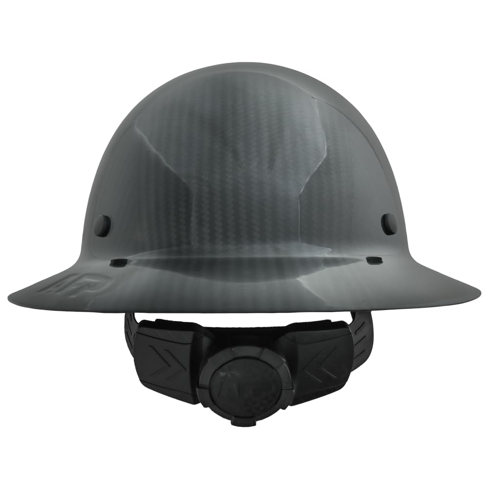 AFP Casque de sécurité à large bord en fibre | Suspension à cliquet à 6 points | Certifié OSHA et ANSI | Casques de construction de qualité supérieure pour la sécurité