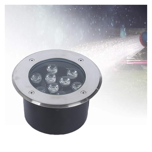 Luces LED De Estanque Bajo El Agua - Luz Empotrada LED De La Piscina, Lámpara LED De Fuente De Anillo De 24V, IP67 Agua A Prueba De Acero Inoxidable Iluminación Bajo El Agua, Para Parques(Green,3w(24V