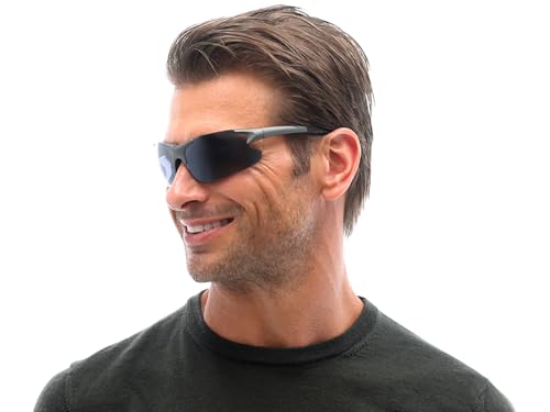 SAV Men's US Army AR01 Sunglasses - Sport wrap, Semi-Rimless, Lightweight, Shatter-Resistant Sunglasses for Men4