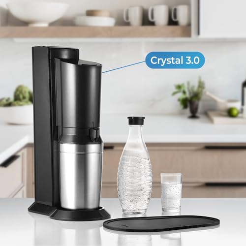 ecooe Silikon Abtropfmatte NUR für SodaStream Crystal 3.0 Trockenmatte Unterlage ​Abtropfschale Zubehör für SodaStream Wassersprudler wasserdicht und rutschfest 2