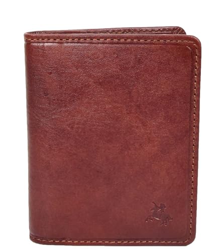 Portefeuille en cuir véritable HLG40 pour homme idée cadeau élégant