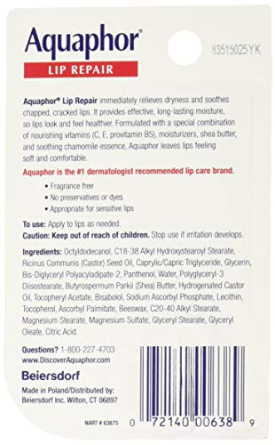 Image of Pack of 8 : Aquaphor Lip Repair Size .35z
