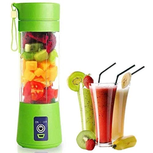 Mini Liquidificador Portátil Recarregável Pratico 6 Lâminas (Verde)