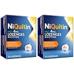 NiQuitin Mint 4 mg Lozenges - Effective Smoking Craving Relief - 72 Lozenges - Long-Lasting Effect - Reduce and Quit Smoking Aid (Pack of 2)