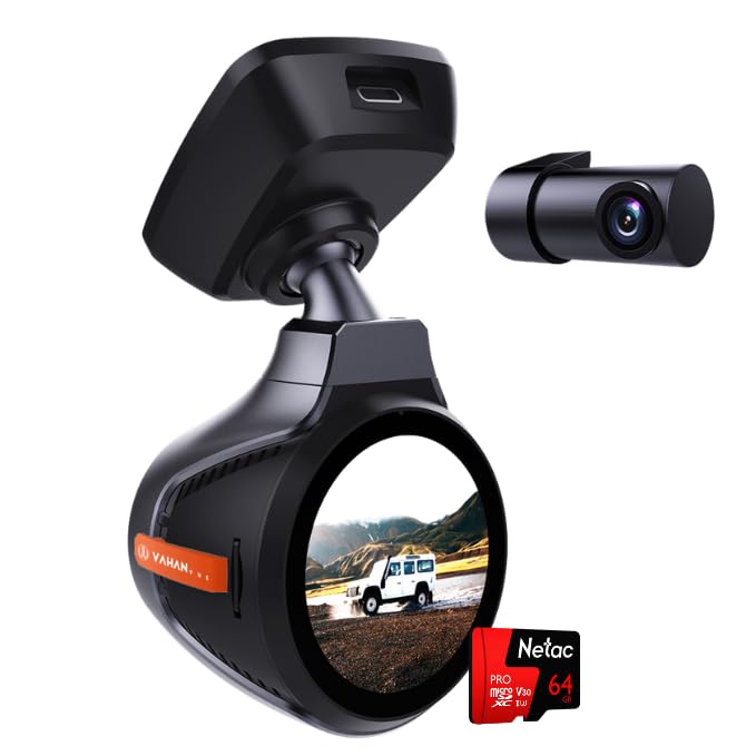 VAHAN VUE 4K Dual Dash Camera for Car | UHD 2160P 8MP | Sony STARVIS IMX335 | Free 64GB | 1.66” IPS | Wi-Fi | GPS | G-Sensor | 140° Wide Angle | Night Vision | Parking Monitoring (Opt) | Mobile App (B0D6BHHJ2M) Amazon Price History, Amazon Price Tracker