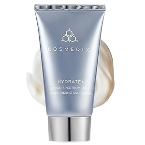 COSMEDIX Hydrate Plus Broad Spectrum SPF 17 Moisturizing Sunscreen, Anti-Aging Antioxidants, Improves Skin Elasticity, 2 Ounce