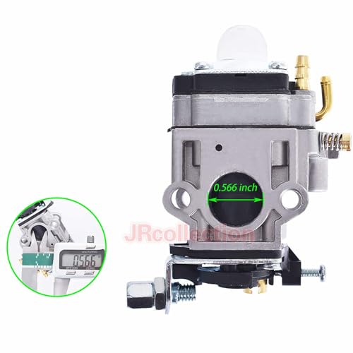 43cc Carburetor for Auge Earthquake E43/WC/CE Auger MC43E/CE/RCE/ECE Tiller MD43 Dethatcher WE43/CE/E Ardisam 11334 PEA438 PCV43 Southland SCV43 SEA43 SEA438 Eskimo Mako 2 Cycle T242-30048 (15mm carb)