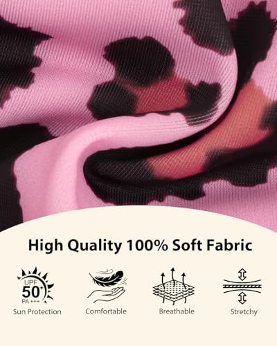 Image of CuteBone Trendy Pink Leopard Print Pet Dress with Peter Pan Collar - Sweet & Edgy Pattern - Sleeveless Ruffled Skirt with Bow for Small Dogs, Cats - Stylish Daily & Party Wear