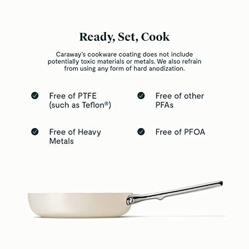 Caraway-Nonstick-Ceramic-Mini-Fry-Pan-105-qt-8-Non-Toxic-PTFE-PFOA-Free-Oven-Safe-Compatible-with-All-Stovetops-Gas-Electric-Induction-Cream