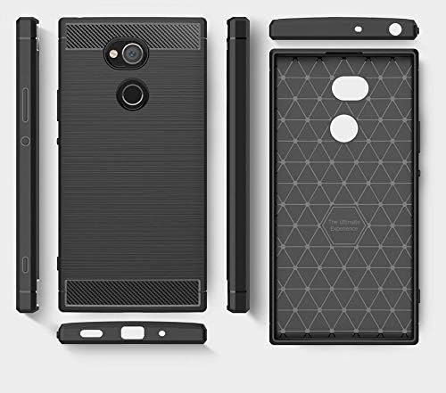 Image of Hybrid Carbon Fiber Back Case for Sony Xperia XA2 Ultra (Black)