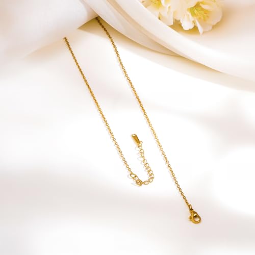 Image of Rubans Demi Fine Stainless Steel Pendant Chain Daily Gift for Women & Girls