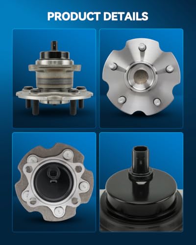 Image of PHILTOP 512372 x2 FWD Rear Wheel Bearing Hub Assembly for Toyota RAV4