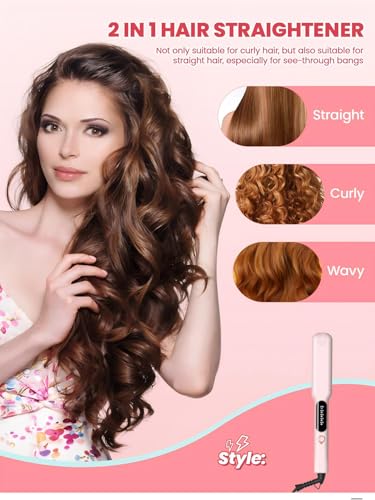 Plancha de Pelo con Temperatura Regulable y Diseño Portátil miniatura 2