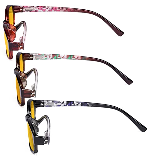 Image of Eyekepper 3 Pack Blue Light Blocking Eyeglasses Crystal Clear Computer Readers