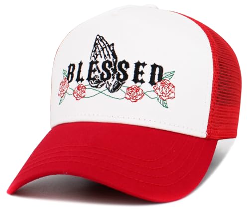 Image of KBETHOS Praying Hands Rosary Dad Hat Baseball Cap Unconstructed Polo Style Adjustable Unisex