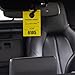 Stockroom Plus Yellow Parking Permit Hang Tag for Car Rearview Mirrors, Bulk Blank Temporary Passes Placards Numbered 0001-0500 for Events, Business, Office (3.15x4.75 Inch) - 500-Pack