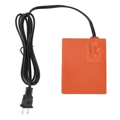 Engine Warming Blanket, Engine Blanket Heater, Silicone Heater Mat Silicone Rubber Heating Pad Electric Blanket Flexible Mat 102X127mm US Plug 110V