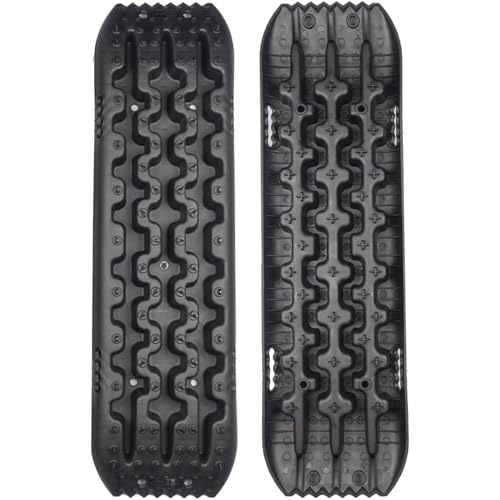 2枚セット スタックラダー 車 スタック 自動車レスキューボード オフロード だっきんばん (2個 ブラック+収納袋)