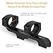 FOCUHUNTER 30mm Cantilever Scope Mount, Offset Dual Ring One-Piece Scope Mount with 20 MOA, Extended Lightweight Dovetail Rails for 11 mm Dovetail Rail, 1.65 inch Forward Offset Sight Accessories