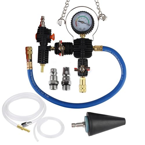 Testeur de pression de liquide de refroidissement pour entretien et vidange de radiateur
