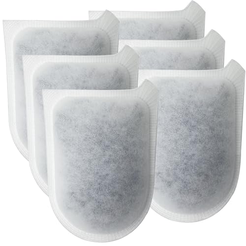 Paquete de 6 cartuchos de filtro para filtro Tetra Whisper EX, cartuchos de repuesto de carbono grandes para acuario, compatibles con filtros Tetra Whisper EX30/EX45/EX70