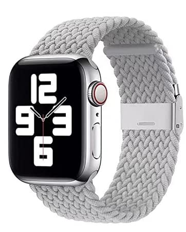 Apple watch バンド アップルウォッチ バンド 長さ簡単調節 工具不要 ブレイデッドソロループ 編組バンド コンパチブル スポーツバンド 交換ベルト 柔らかいシリコーン糸混紡リサイクルヤーン素材 apple watch Series Ultra/8/7/6/5/4/3/2/1/SE対応 38mm/40mm/41mm/42mm/44mm/49mm Iwatch交換用ベルト