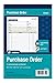 Adams Purchase Order Book, 2-Part Carbonless, White/Canary, 5-9/16 x 8-7/16 Inches, 50 Sets (DC5831)