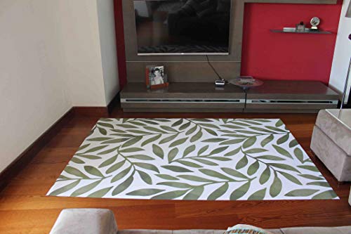 GleeGrass Alfombra Vinilica Q-Carpet Ramas Verdes (1,20 x 1,80 Metros) Cover