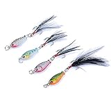 XXXXW Leurres de Pêche Kit 4pcs / Set 3.2cm 6g Crayon Pêche Leur de pêche Top Water Metal 3D Imprimer Stild Stiltd Baits sans Voix Artificielle Appâts