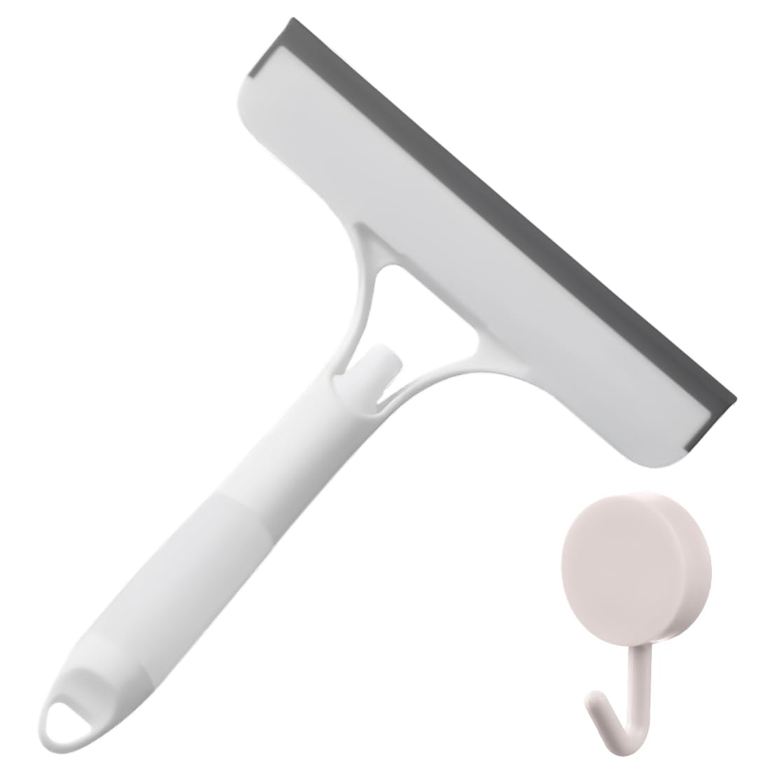 Tergivetro Per Doccia In Silicone - Raschietto Per Vetro Senza Graffi, Con Gancio Per Appendere, 21cm - Foto 10