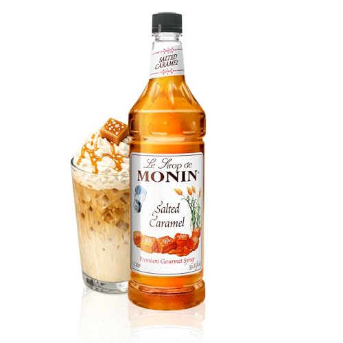 Monin Jarabe de caramelo salado, 1 litro