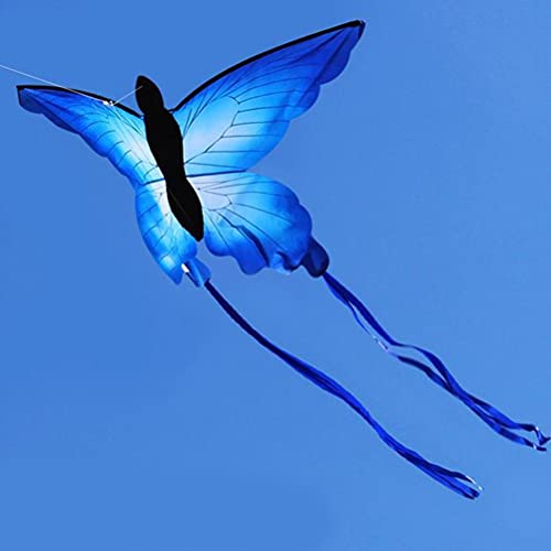 Schmetterling-Drachen, wunderschöner blauer Schmetterlings-Drachen für Outdoor-Spiele und Aktivitäten, Drachenfliegen… – Bild 7