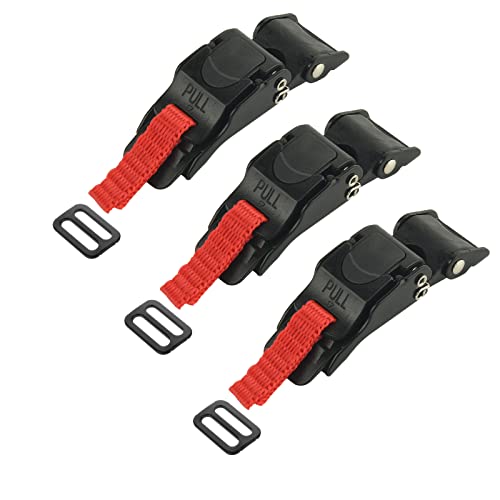 Cosmos Pack of 3 Bike Helmet Speed Clip Bicycle Helmet Quick Release Buckle Pull Buckle for Universal Helmet, Fit ONLY for 0.75 Inch / 2 cm Width Chin Strap , Buckles ONLY