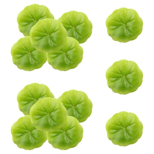 PRETYZOOM 30 Feuilles de Lotus Artificielles Vertes 6 Cm, Plante Flottante D'étang Décorative pour Bassin à Poissons, Aquarium et Jardin, Ornement Naturel...