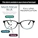 Foster Grant Sofia Vergara x women's Alicia Blue Light Multi Focusâ„¢ Glasses Reading Glasses, Brown and Blue, 50mm US