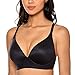 Produktbild DOBREVA Damen Komfort BH - Gemoldete Cups, Triangel Bralette, Ohne Bügel Schwarz 70D