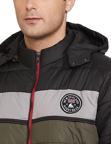 Image of The Indian Garage Co Green Slim Fit Long Sleeve Solid Zipper Jacket