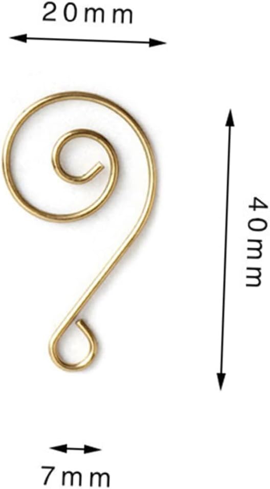 50 Pack S-Shape Metal Hooks for Christmas Tree Decorations Gold Christmas Ornament Hooks