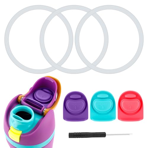 3pcs Bottle O Seal Ring & 3pcs Gasket Replacement Stopper for Owala FreeSip