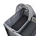 Safety 1st 4-in-1 Portable Play Yard with Bassinet, Napper, and Removable Changer, Gray