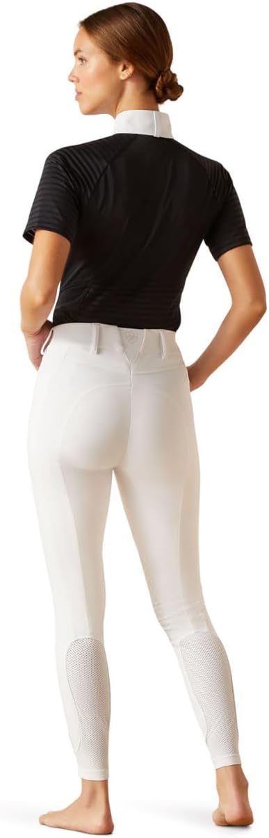 ARIAT Women's Tri Factor Grace Knee Patch Breech, White, 26