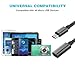 USB C to Micro USB Adapter, KUXIYAN (2 Pack) Type C Female to Micro USB Male Charger Connector Support Charge & Sync Compatible with Samsung Galaxy S7 Edge S6, LG Nexus 5 4 and Micro USB Devices-Black