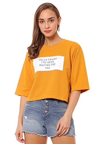 Image of Campus Sutra Cotton Women Crew Neck Sweatshirt