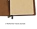 Wanderings® Traveler's Journal Inserts - 8.25 x 5.5 Inch (21cm x 14cm) A5 - Blank Paper, A5 size - Set of 3 - Journal Refills For Leather Travel Journals, Diary and Planners - 240 Total Pages