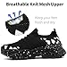 XKOWUO Women's Slip On Walking Shoes Lightweight Breathable Comfortable Tennis Sneakers for Workout Gym Cross Training Casual Platform Fashion Sneaker All Black US 7.5