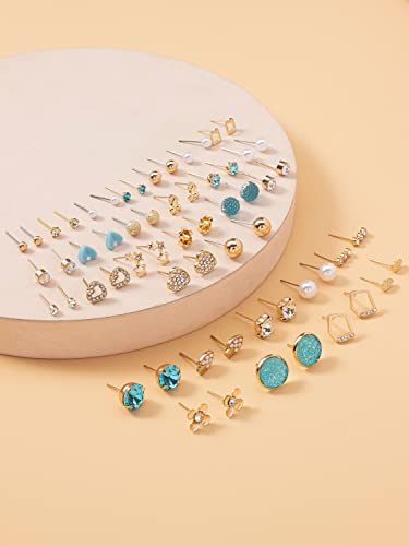 Image of Shining Diva Fashion Stylish Combo Set Crystal Pearl Earrings for Women and Girls