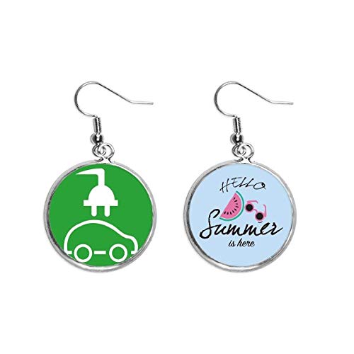 Pendientes de sandía de verano para lóbulo con diseño de vehículo de energía