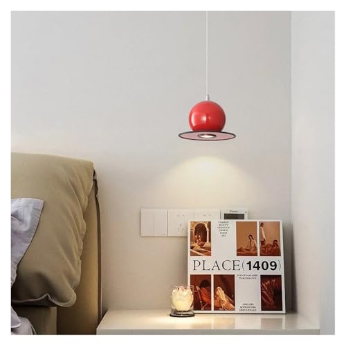 Lustre boule multicolore à abat-jour transparent pour éclairage ciblé d'un bar moderne